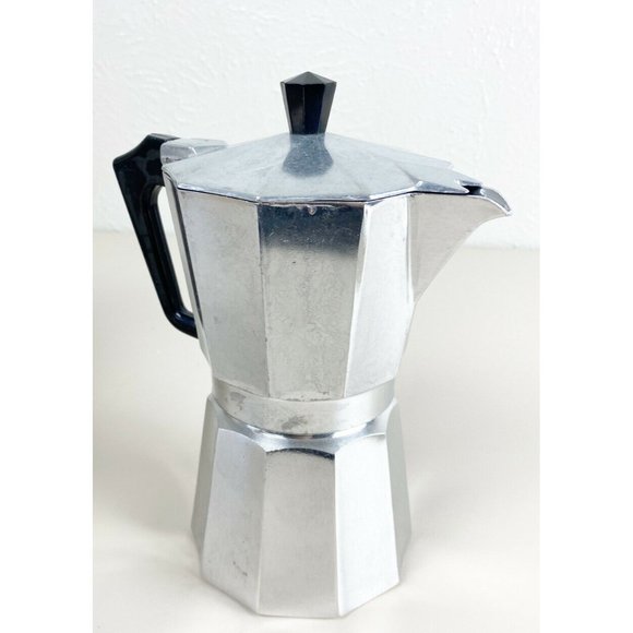 Vintage Pezzetti Italexpress 6 Cup Stovetop Espresso Coffee Maker Italy New! - Picture 5 of 12